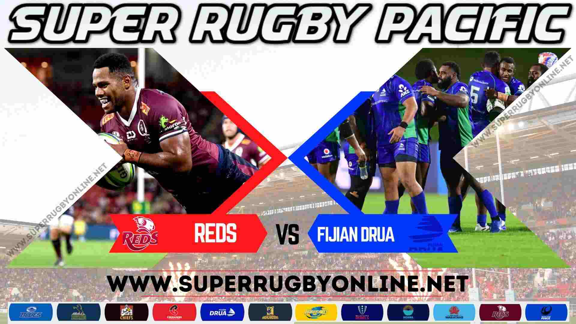 Reds vs Fijian Drua Live Stream 2026 | Super Rugby Pacific RD 16 & Match Replay